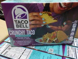 lot 128 image: Case of 12 Taco Bell Crunchy Taco M...