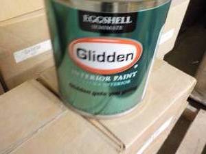 lot 136 image: 8 qts Glidden Paint - your choice o...