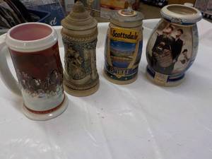 lot 182 image: 4 Collectible Mugs...