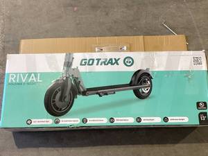 lot 616 image: GOTRAX Rival Electric Scooter, 8.5 Pneumatic Tire, Max 12mile Range and 15.5Mph Speed, 250W Foldable Escooter for Adult