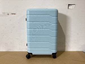 lot 630 image: Hardside Medium Checked Suitcase - Open Story
