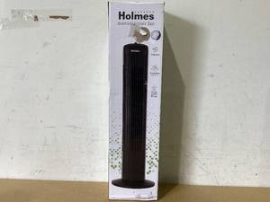 lot 639 image: Holmes 29 Manual Tower Oscillating Fan with Clean Breeze