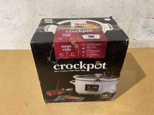 lot 21 image: Crock-Pot 6qt Programmable Slow Cooker with Sous Vide 280W