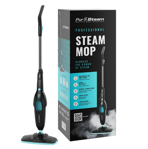 lot 681 image: PurSteam Professional Steam Mop Multi-Surface Floor Cleaner for Hardwood, Tile & Carpet