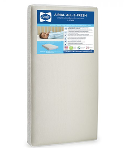 lot 699 image: Sealy Airial All-2-Fresh 2-Stage Crib Mattress