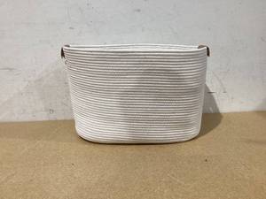 lot 713 image: Coiled Rope Laundry Basket - Brightroom