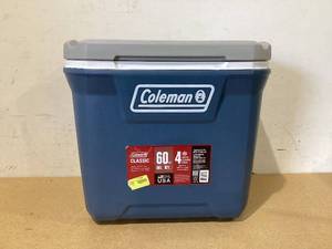 lot 728 image: Coleman 316 Series 60QT Hard Chest Wheeled Cooler