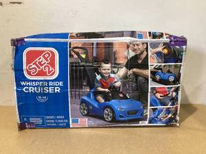 lot 730 image: Step2 Whisper Ride Cruiser - Blue Push Riding Toy for Ages 1.5-4, 50 lb Capacity
