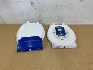 lot 446 image: LOT OF 2  Mayfair Bemis Fit All Toilet Seat