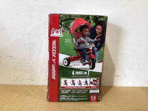 lot 672 image: Radio Flyer 4-in-1 Stroll N Trike, Toddler Trike, Red Tricycle for Ages 1-5, Toddler Bike