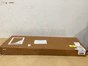 lot 708 image: South Shore Wood Bench BlackNatural Rectangle Shape