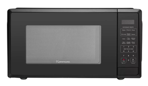 lot 14 image: Kenmore 1.1 cu ft Microwave - Black Countertop Oven, 1000W