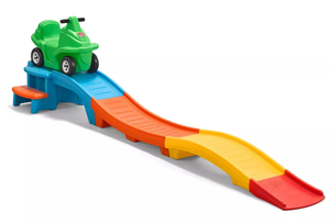 lot 37 image: Step2 Racing Green Up & Down Roller Coaster Ride-On Pedal Push Toy for Ages 2-5