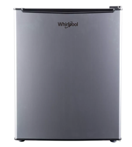 lot 57 image: Whirlpool 2.7 cu ft Mini Refrigerator - Stainless Steel - WH27S1E