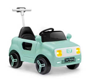 lot 69 image: Jetson Mako Electric Motor Assist Ride-On Push Car - Green Remote Control, Charger Included