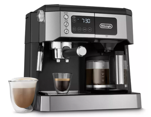 lot 90 image: DeLonghi All-In-One Combination Coffee and Espresso Machine COM530M 10-Cup, 15 Bars, Digital Timer