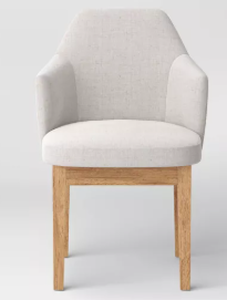 lot 117 image: Kinston Curved Back Upholstered Dining Chair - Threshold