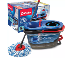 lot 383 image: O-Cedar RinseClean Spin Mop & Bucket System