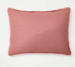 lot 396 image: King Euro Heavyweight Linen Blend Throw Pillow