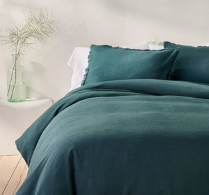 lot 401 image: Heavyweight Linen Blend Comforter Sham - Casaluna  King SIze