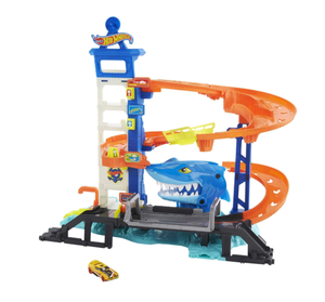 lot 430 image: Hot Wheels City Attacking Shark Escape Playset