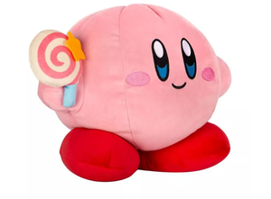 lot 447 image: Club Mocchi Mocchi Kirby with Candy Wand Mega 15 Plush