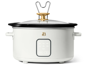 lot 267 image: Beautiful 6Qt Slow Cooker with Touch-Activated Display, White Icing by Drew Barrymore