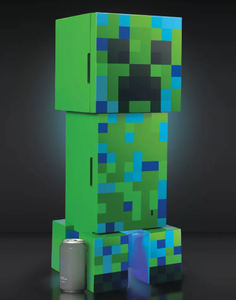 lot 459 image: Minecraft Charged Creeper Figural Mini Fridge