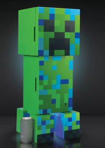 lot 460 image: Minecraft Charged Creeper Figural Mini Fridge