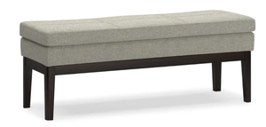 lot 709 image: Simpli Home - Carlson Ottoman Bench