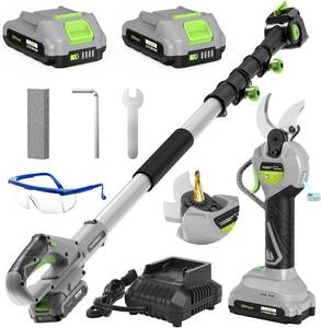 lot 4 image: Itefdtutne 2-in-1 Cordless Pole Pruning Shears