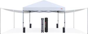 MasterCanopy Pop-Up 10' x 10' Canopy Tent with Center Lock (White)