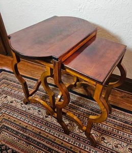lot 5 image: Baker Furniture Nesting Table Set