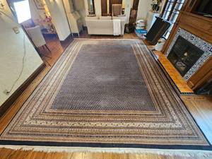 Exquisite Hand-Knotted Wool Area Rug – Nizam Mir Design, India from Pande Cameron, NY 12 x 15