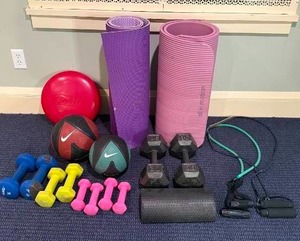lot 114 image: Pilates Weights, Accessories, and Matts