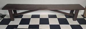 lot 118 image: Sturdy Farmhouse Entry Bench
