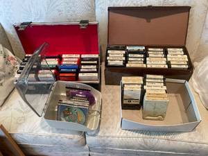 lot 13 image: Large Collection of Vintage 8-Track Tapes and CDs