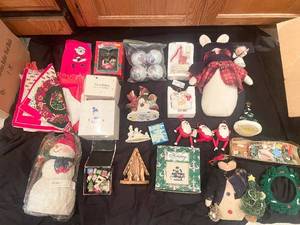 lot 16 image: Extensive Assortment of Holiday and Christmas Decorations