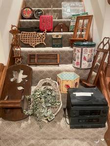 lot 69 image: Eclectic Collection of Decorative Items and Non-Working Stereo