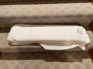 lot 94 image: 12-Yard Roll of White Fabric