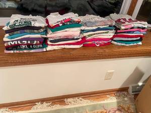 lot 126 image: Large Collection of 43 Graphic T-Shirts with Various Designs