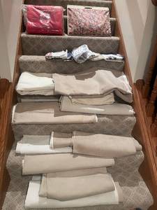 lot 158 image: Collection of Fabric and Textile Materials with Bonus Vintage Blanket