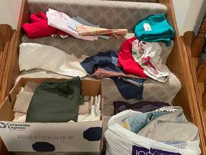 lot 167 image: Large Assorted Lot of Fabrics in Various Colors and Patterns