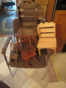 lot 509 image: Padded reception style chair, wood ...