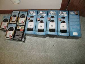 lot 526 image: New in boxes 5-Slap Chop food chop...
