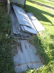Bulk lot of corregated tin sheets...