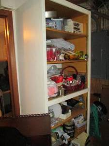 lot 722 image: Entire contents of shelf including home decor, holiday, collectibles and more