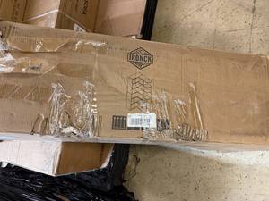 lot 3 image: Ironck White Storage Shelf