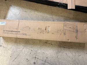 lot 7 image: Black Full Sized Headboard with Outlet