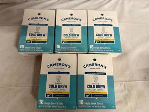 lot 37 image: 5 x 16ct Boxes of Camerons Instant Cold Brew